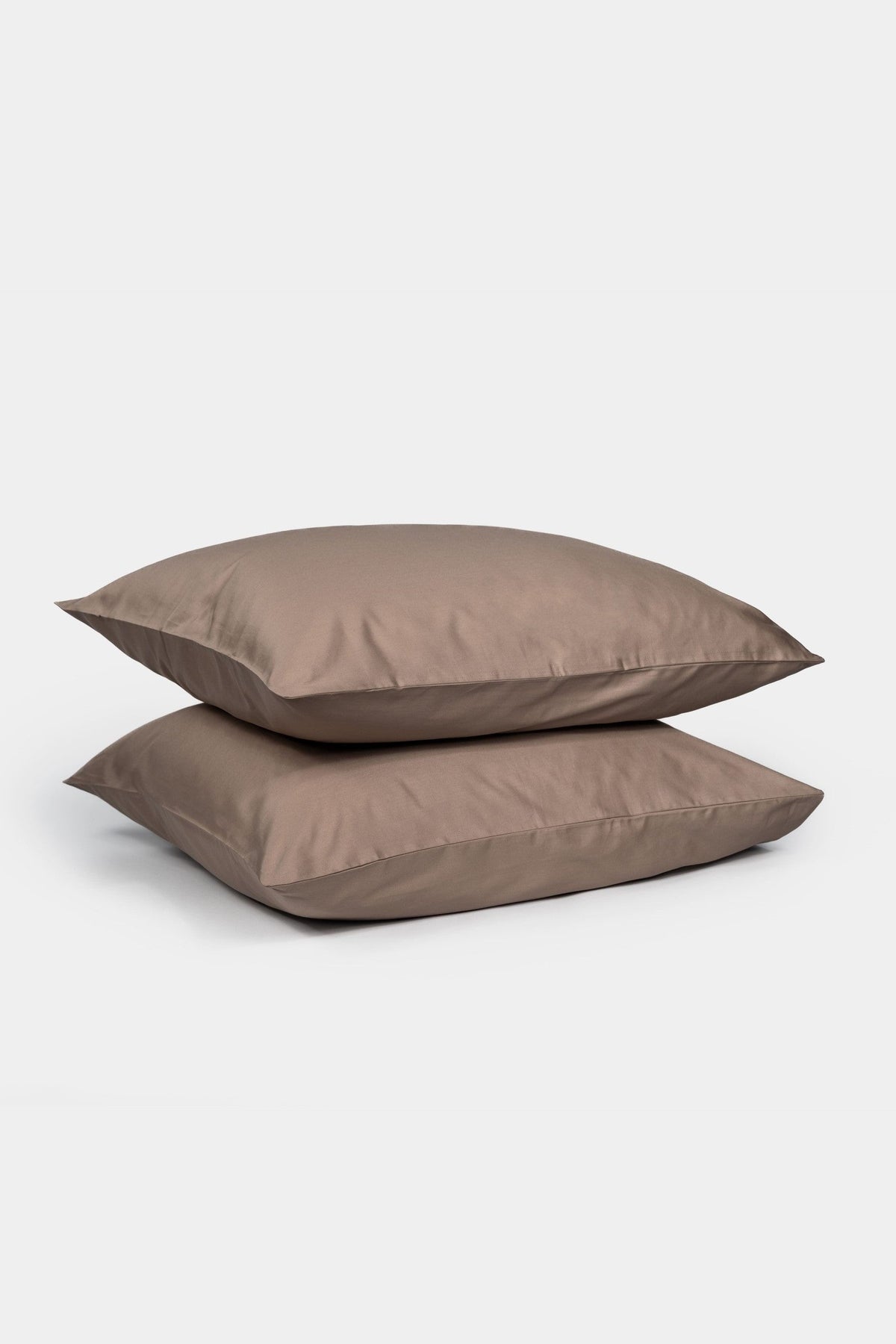 Örngott i taupe, ekologisk bomullssatin – Read The Label